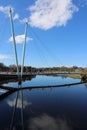 Millennium Bridge over River Lune at Lancaster