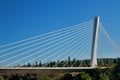 The Millennium bridge over the river Moraca in Podgorica Royalty Free Stock Photo