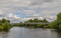 The Millennium Bridge over the River Ouse York Royalty Free Stock Photo