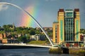 Millennium Bridge over the River Tyne in Newcastle Royalty Free Stock Photo