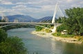 Millennium bridge in Podgorica, Montenegro Royalty Free Stock Photo
