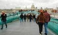 Millennium Bridge and St Pauls Cathedral London