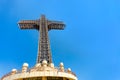 Millennium Cross on a top of the Vodno mountain Royalty Free Stock Photo