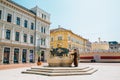 Millennium fountain at Klauzal square in Szeged, Hungary