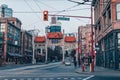 Millennium Gate on Pender Street in Chinatown, Vancouver city