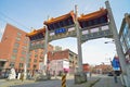 Millennium Gate in Vancouvers Chinatown,Canada. Royalty Free Stock Photo