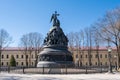 The Millennium of Russia bronze monument it was erected in 1862 in the Novgorod Kremlin
