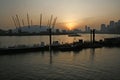 Millenuim Dome docklands sunset, Trinity Bouy Wharf Royalty Free Stock Photo