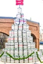 Miller High Life Keg Christmas Tree at the Visitor Center in Milwaukee, Wisconsin