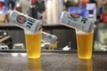 Miller Lite beer ready to serve in pub