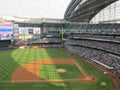 Miller Park in Milwaukee Wisconsin home of the Milwaukee Brewers Royalty Free Stock Photo