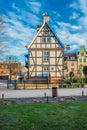 The Miller`s House in the Old City of Gdansk, Poland. Royalty Free Stock Photo