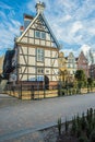 The Miller`s House in the Old City of Gdansk, Poland. Royalty Free Stock Photo