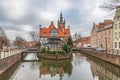 Miller`s House, old headquarters of the Millers guild, Mill Island in Gdansk, Poland