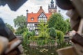 Miller`s House on Radunia canal in the Old Town in Gdansk, Poland