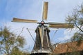 Miller at work on historic windmill the Fortuin, Hattem Royalty Free Stock Photo