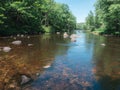 The Millers River on a summer day