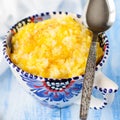 Millet and Rice Kasha (Porridge) with Pumpkin Royalty Free Stock Photo