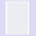 Millimeter graph paper grid. Abstract squared background. Geometric pattern for school, technical engineering line scale