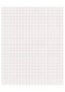 Millimeter grid on A4 size page. Divided by black 1 and red 10 mm lines. Sheet of engineering graph paper. Vector Royalty Free Stock Photo