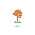 Millinery line icon