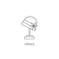 Millinery line icon Royalty Free Stock Photo