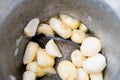 Milling corn for cattle feed inside a large shed Royalty Free Stock Photo