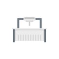 Milling machine beam icon flat isolated vector Royalty Free Stock Photo