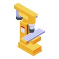 Milling machine tool icon, isometric style Royalty Free Stock Photo