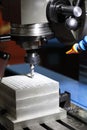 Milling process on CNC milling drilling machine