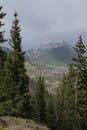 Mountain top view of Silverton, Colorado, USA Royalty Free Stock Photo