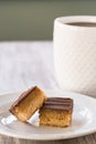 Millionaire Bars Caramel Chocolate Shortbread Candy Cookies Royalty Free Stock Photo