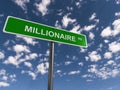 Millionaire sign