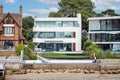 Millionaires luxury homes on the waterside at Sandbanks, Poole, Dorset, UK