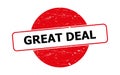 Great deal stamp on white Royalty Free Stock Photo