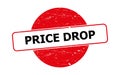 Price drop stamp on white