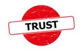 Trust stamp on white