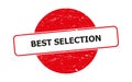 Best selection stamp on white Royalty Free Stock Photo