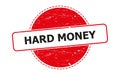 Hard money stamp on white Royalty Free Stock Photo