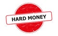 Hard money stamp on white Royalty Free Stock Photo