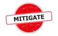 Mitigate stamp on white Royalty Free Stock Photo