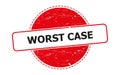 Worst case stamp on white