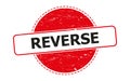 Reverse stamp on white Royalty Free Stock Photo