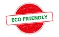 Eco friendly stamp on white
