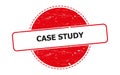 case study stamp on white Royalty Free Stock Photo