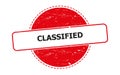 classified stamp on white Royalty Free Stock Photo