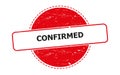 confirmed stamp on white Royalty Free Stock Photo
