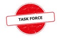 task force stamp on white Royalty Free Stock Photo