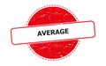 average stamp on white Royalty Free Stock Photo