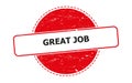 great job stamp on white Royalty Free Stock Photo